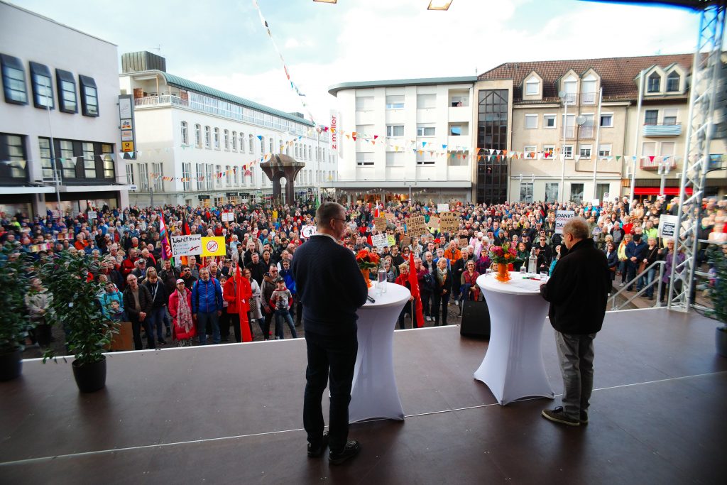 Blick von der Bühne mit Tobias Merz und Alexander Kunick